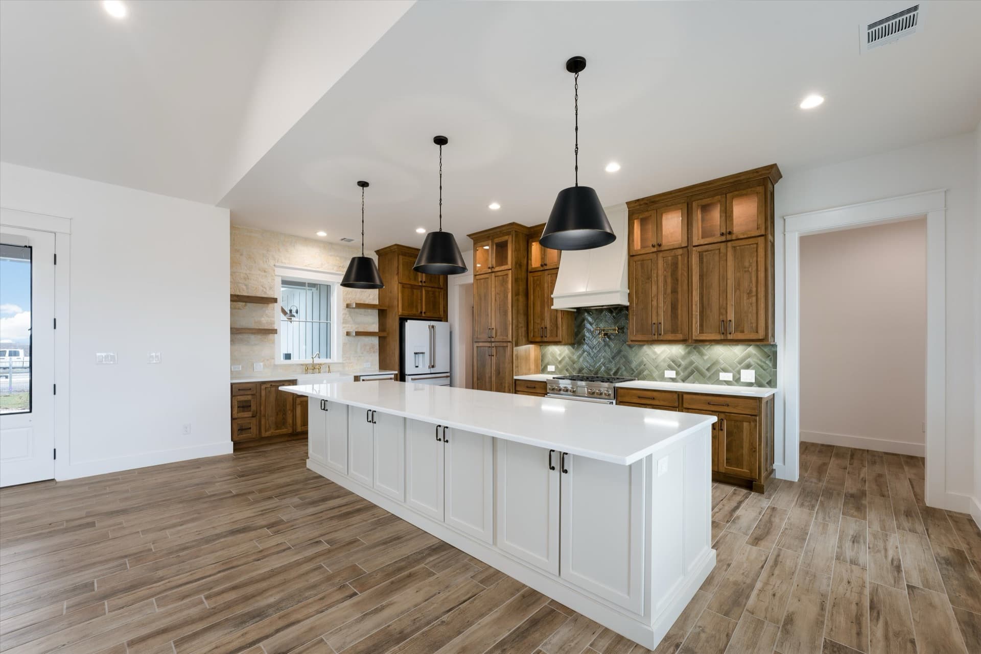 Finished kitchen inside a TKG Custom Homes build